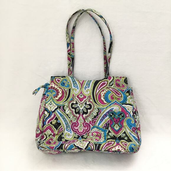 Vera Bradley Handbags - Vera Bradley Limited Edition Zoe Paisley Silk Collection Satchel Bag
